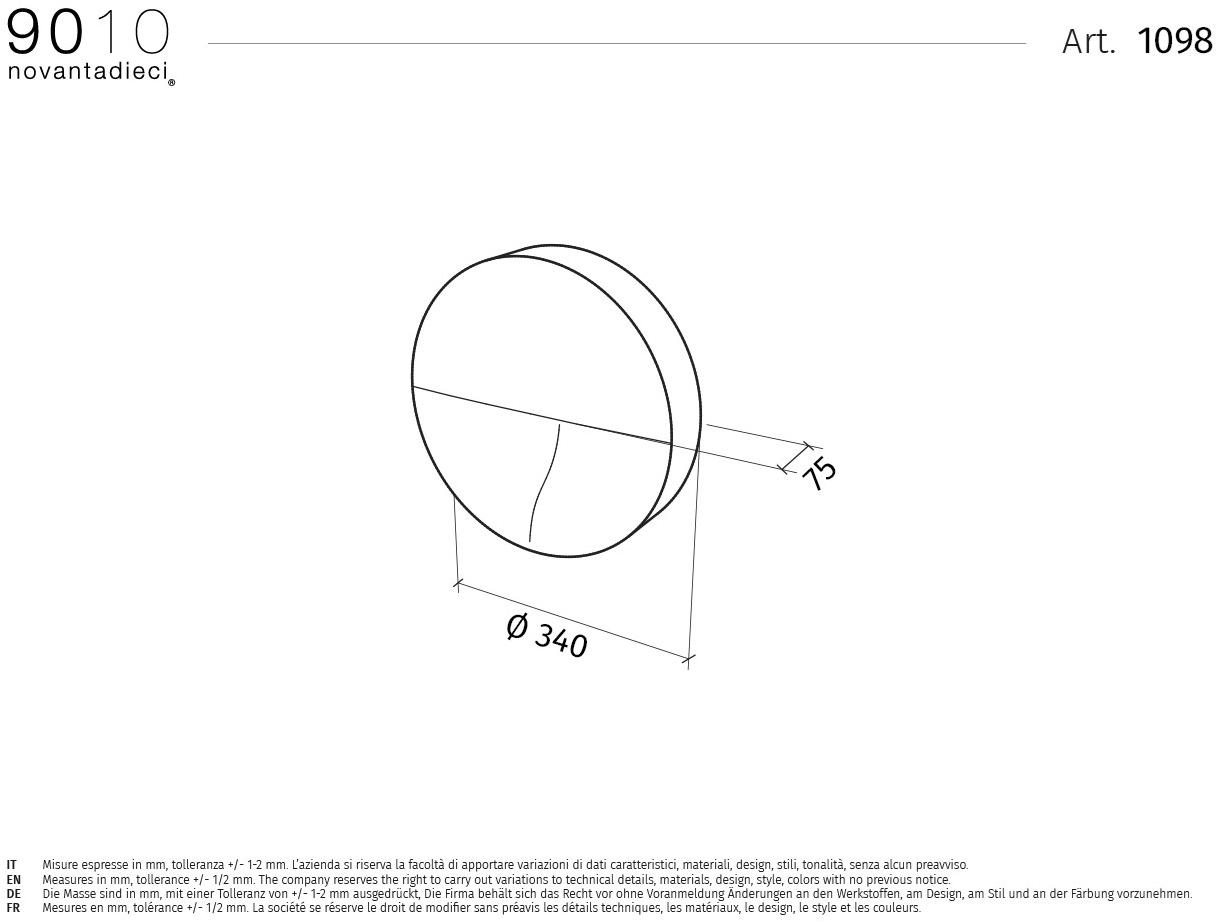 9010 novantadieci Настенный светильник для улицы Led из бетали®  1098  - Вид №3