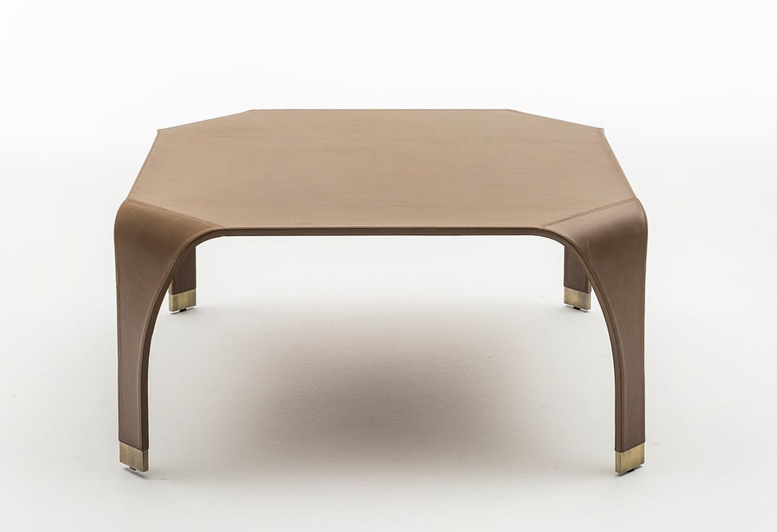 Кожаный низкий журнальный столик OAK Милан ARCH-00132857 - Вид №1