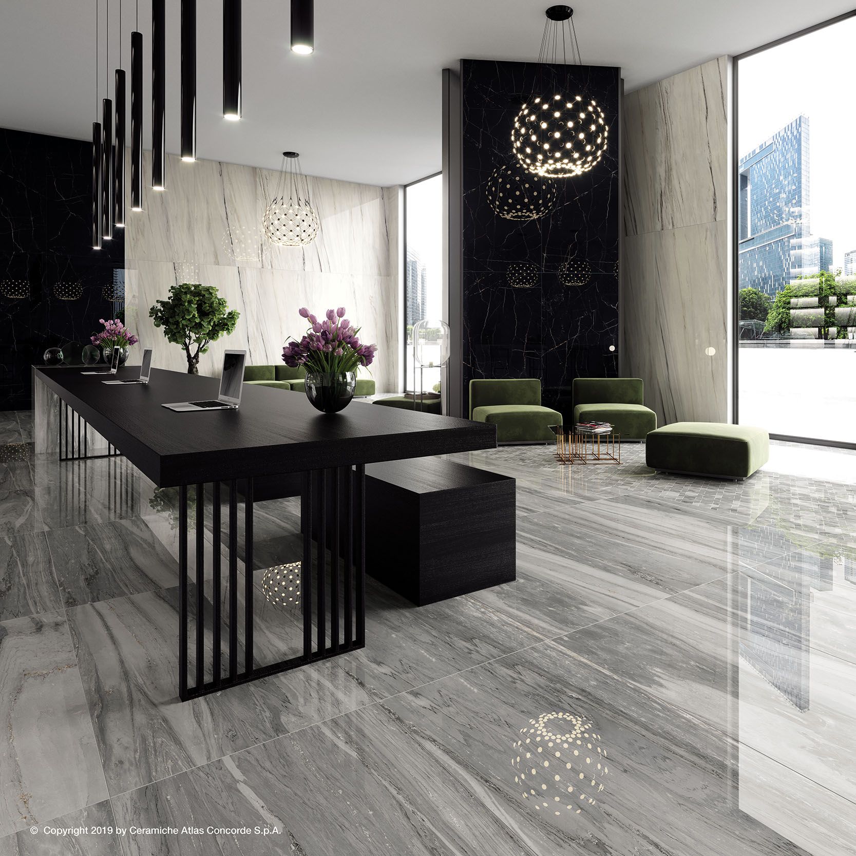 Пол из керамогранита с мраморным эффектом Atlas Concorde Marvel Dream ARCH-00135482 - Вид №24