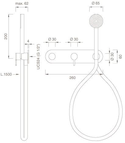Ceadesign Настенный термостатический смеситель для ванны / душа Innovo Inv 50y - Вид №1