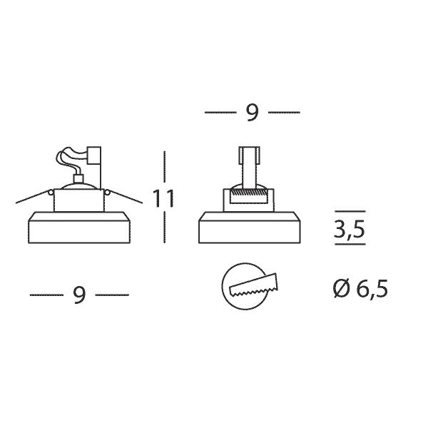 Linea Light 6370 Incasso встраиваемый потолочный 69984 - Вид №1