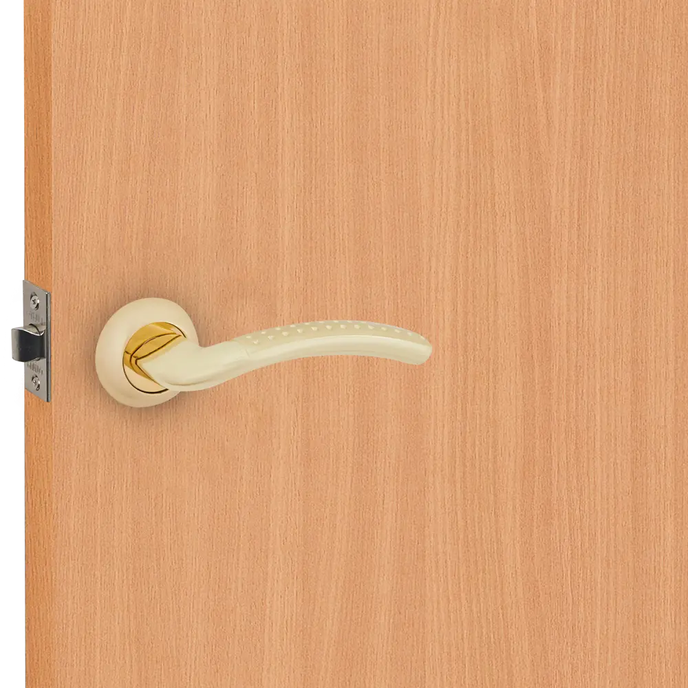 Дверные ручки Punto Logica без запирания цвет матовое золото STLM-2120808 - Вид №6