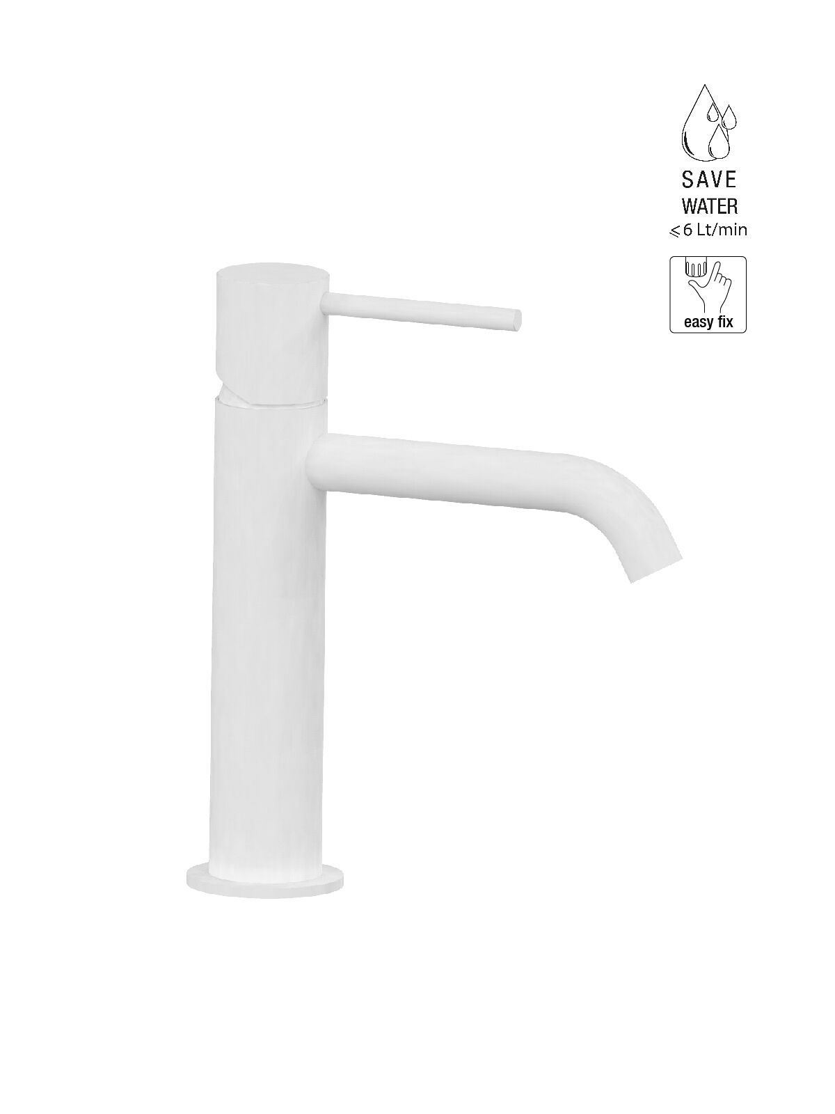 Однорычажный смеситель для раковины с ограничителем расхода Rubinetterie Frattini Pepe XL ARCH-00028905 - Вид №10