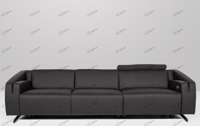 Recor Home 3-х местный кожаный диван sun-id-1368691