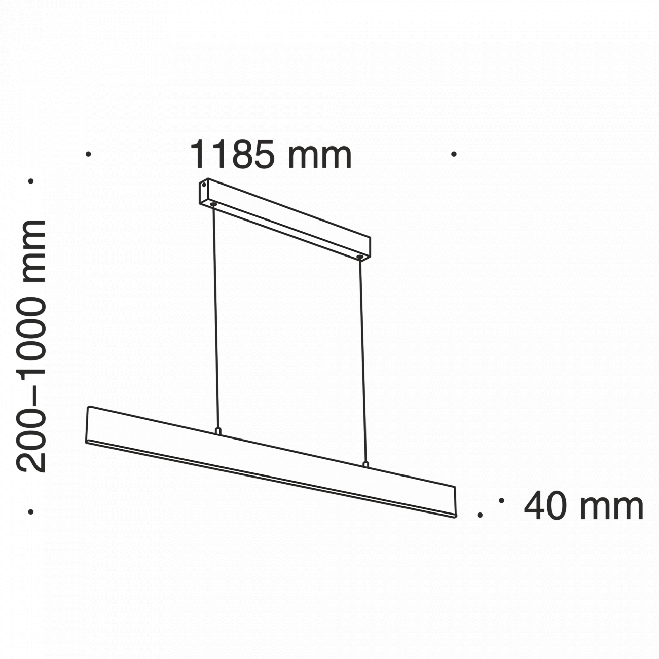 Светильник подвесной светодиодный с дневным белым свечением 118,5 черный Step P010PL-L30B4K TECHNICAL PENDANT 00-3957080 Черный  - Вид №1