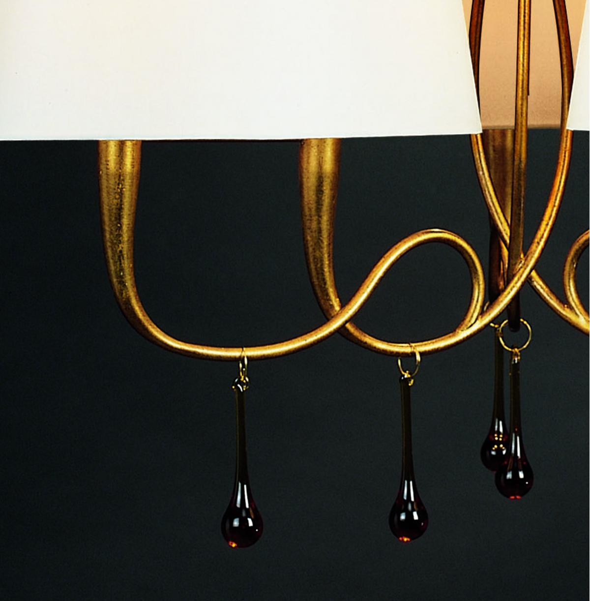 085103 Люстра 6L золото/белый Mantra Paola - Вид №2