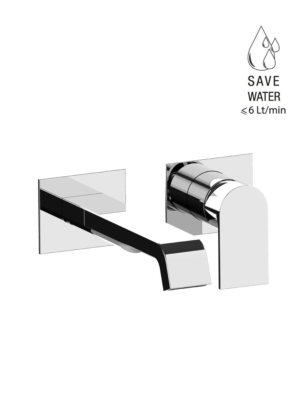 Однорычажный настенный смеситель для раковины Rubinetterie Frattini Птолемей ARCH-00139811 - Вид №1