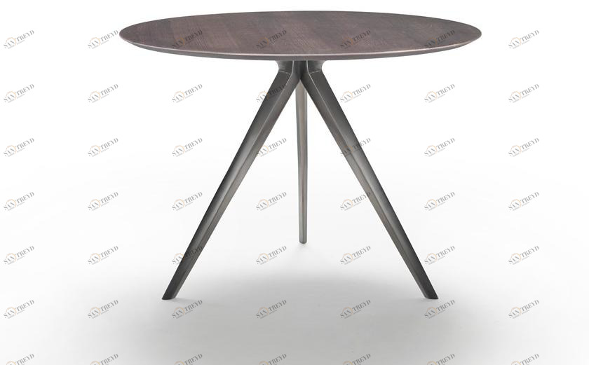 Flexform Круглый рабочий стол из дерева Zefiro sun-id-1388768