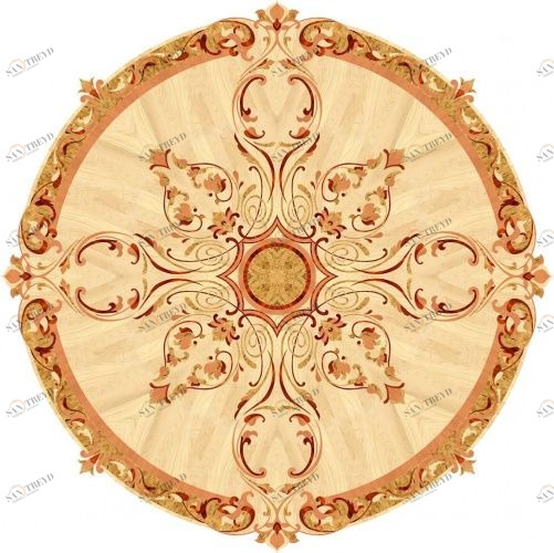 Художественный паркет Da Vinci Розетка 26-030 Орех американский Любая на выбор (Гладкая) х2000 мм 260090030