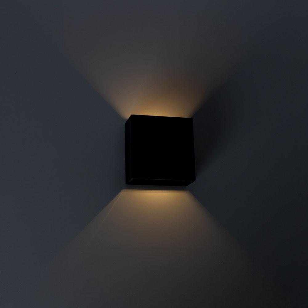 Уличный настенный светодиодный светильник черный Arte Lamp Algol A1445AL-1BK ARTE LAMP ALGOL 00-3898489 Черный - Вид №3