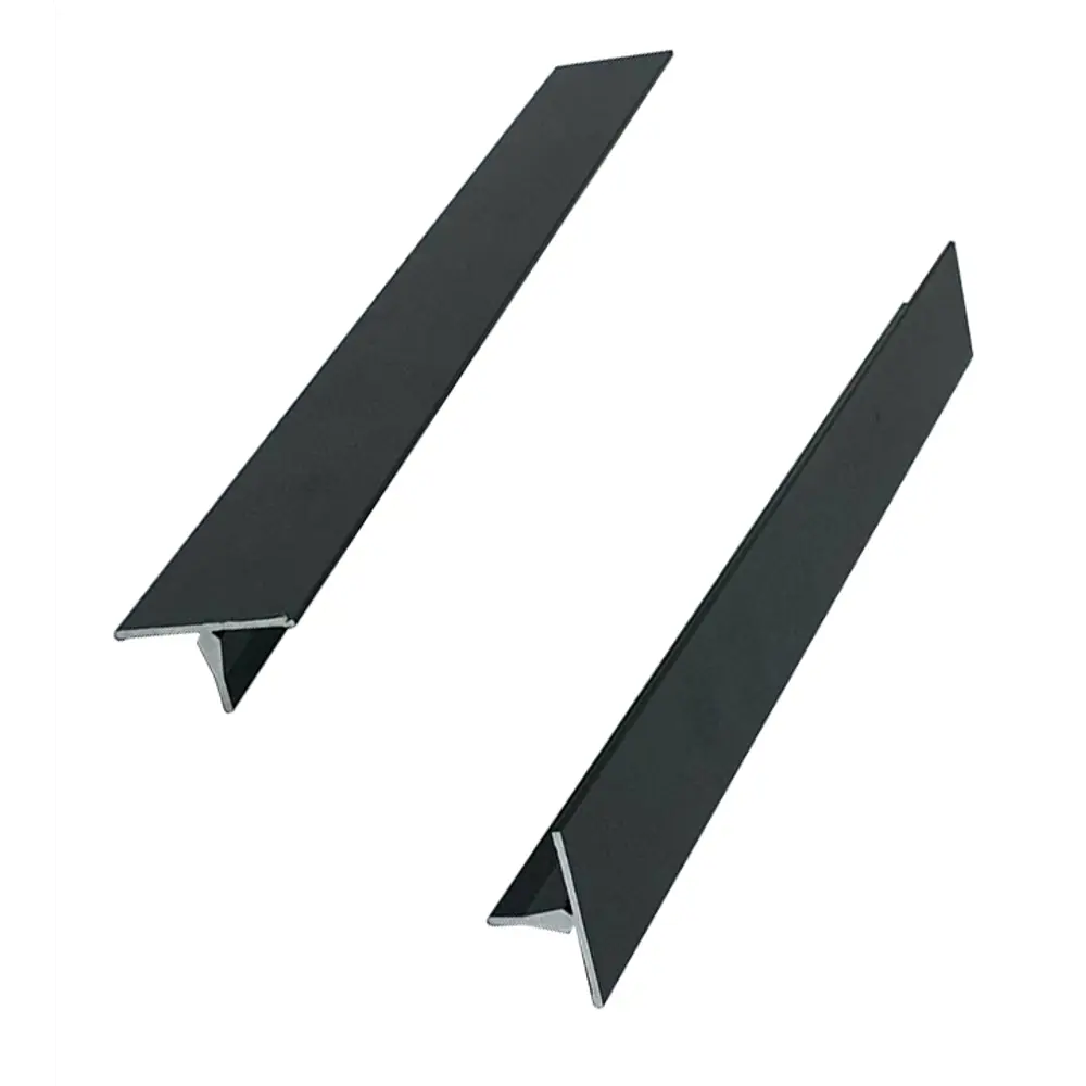 Нащельник узкий алюминиевый 23x19x2605 мм черный (2 штуки) 84749822 STLM-2084398 Santreyd 