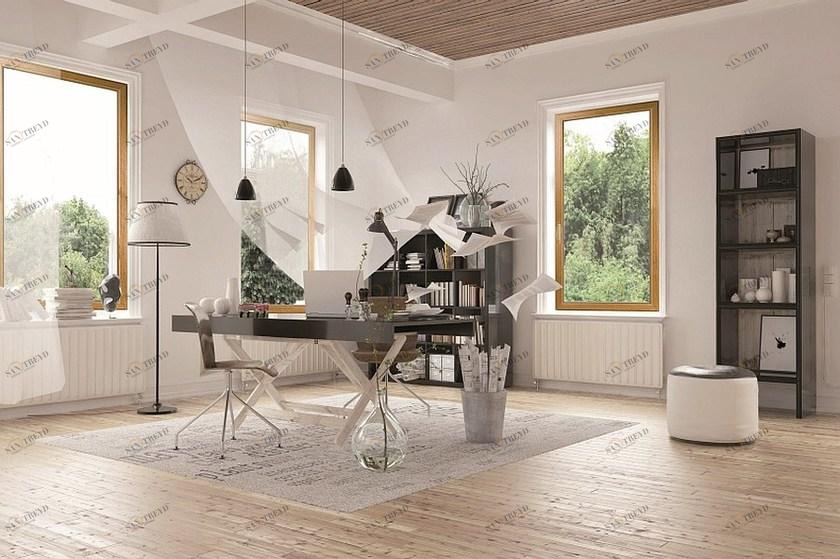 PROFILATI Минимальное окно из алюминия и дерева с термическим разделением Eku perfektion® sun-id-1473439