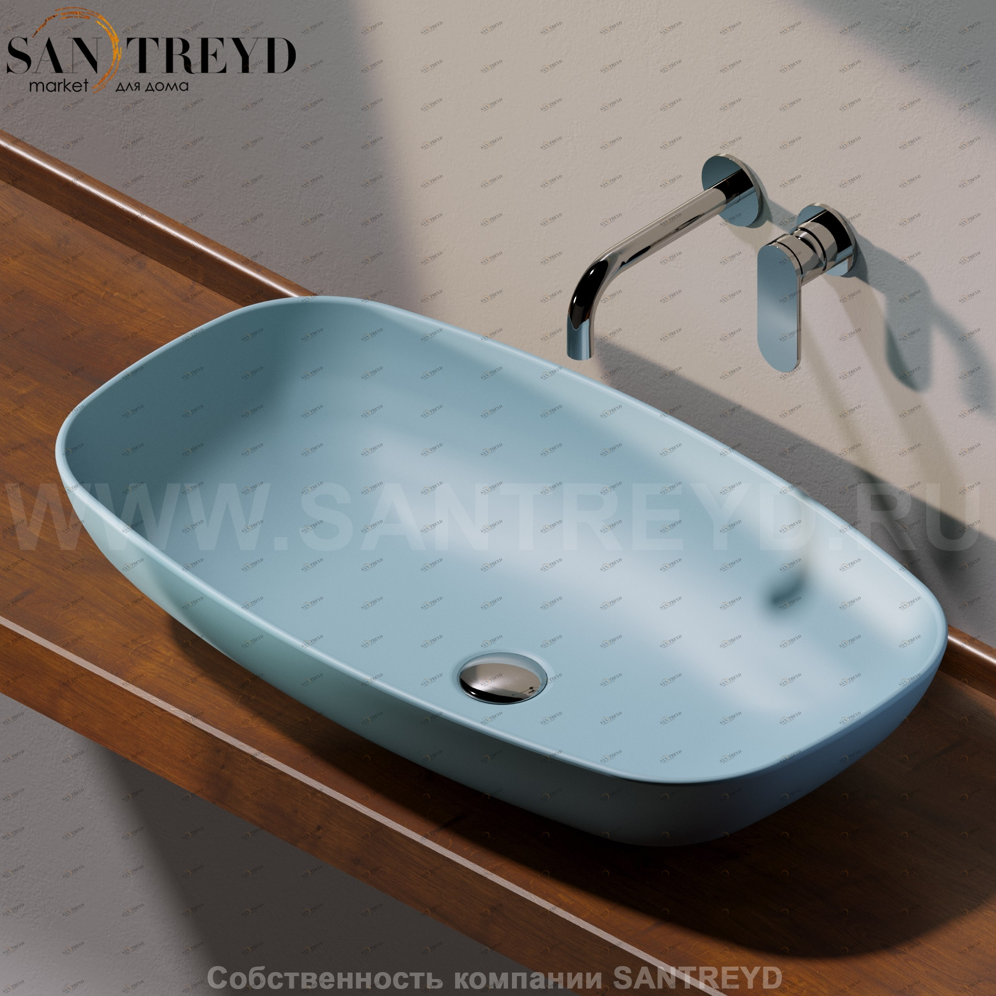 ND75A5014 Накладная раковина на столешницу  прямоугольная Ceramica Flaminia Nuda