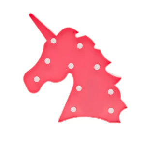 Ночник детский "Розовый единорог" (голова) LITTLE LOVELY COMPANY  281700 Розовый