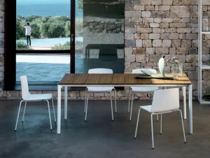 Kristalia Прямоугольный садовый стол из тикового дерева раздвижной