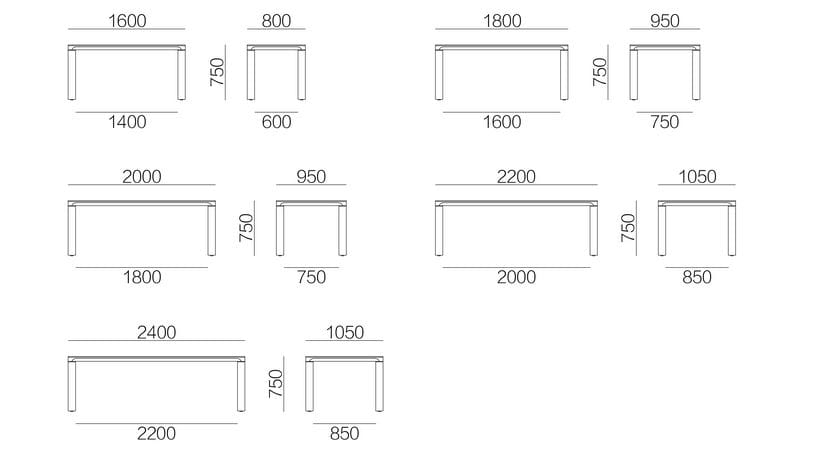Прямоугольный деревянный обеденный стол HC28 maison ANNETT ARCH-00091441 - Вид №3