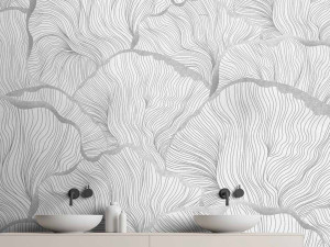 Восточные обои ПВХ бесплатно, экологически чистые, моющиеся