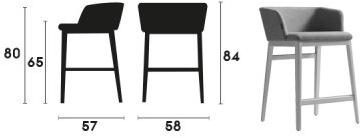 Capdell Табурет высокий тканевый с подлокотниками Concord sun-id-1483062 - Вид №5