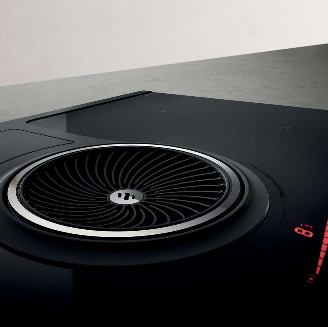 NIKOLATESLA HP BL/A/83-PRF0120975A Индукционные варочные панели / индукционная, .nikolatesla.панель+вытяжка, стеклокерамика, индукционная, 83см, сенсорное управление , pot detector, bridge zones, power limitation , 1200м3, отвод воздуха, черный Elica  - Вид №1