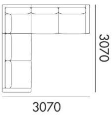 Grado Design 5-местный угловой диван из ткани Pent sun-id-1509285 - Вид №2