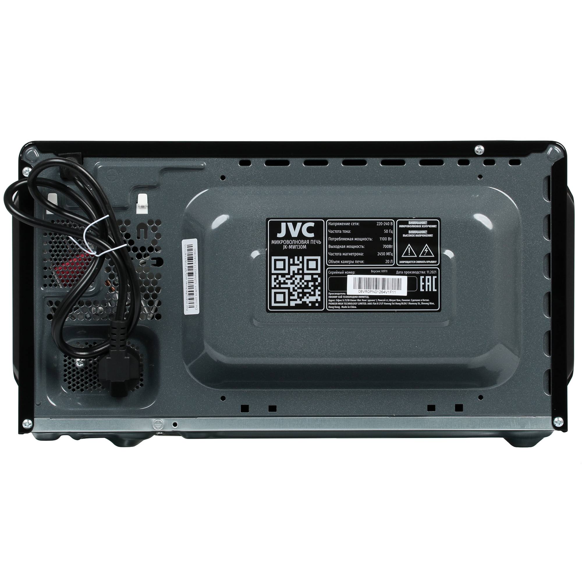 9901420 Микроволновая печь JVC JK-MW130M черный STDN-0086633 - Вид №6