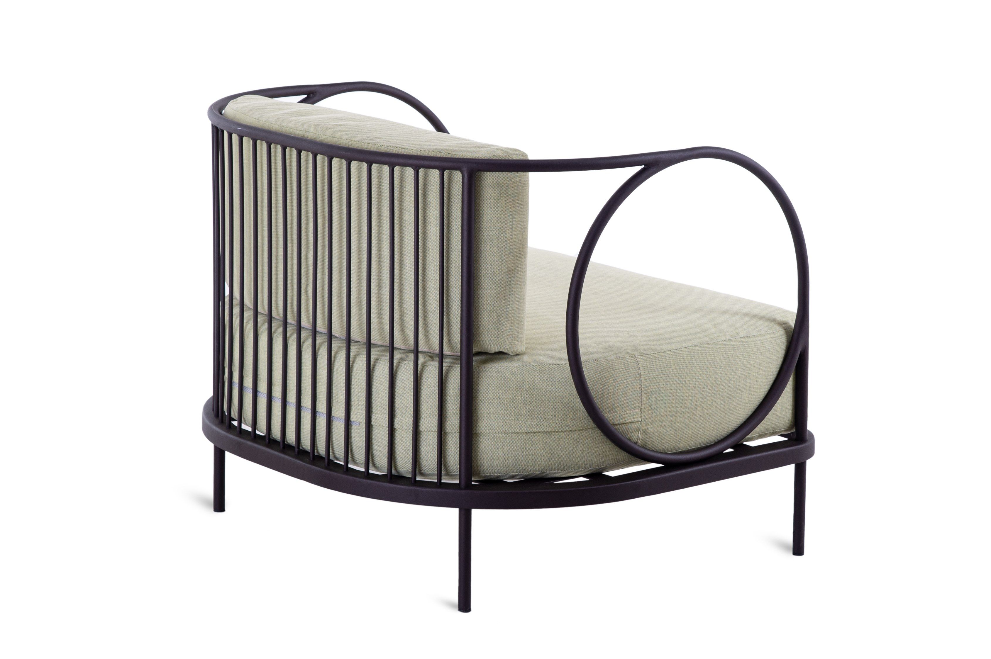 Кресло из оцинкованного железа и подушки из акриловой ткани Unopiù Arip ARCH-00036283 - Вид №2