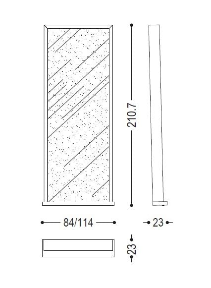 Прямоугольное зеркало из массива дерева с рамкой Riva 1920 SINCERA ARCH-00055965 - Вид №3