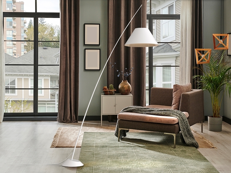 088153 Торшер белый Schuller Junco 