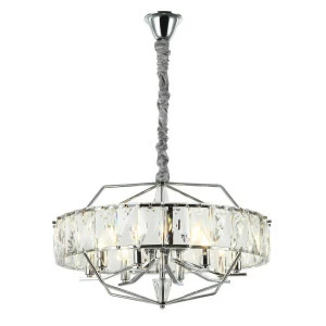 Подвесная люстра Stilfort Avenue 2090/09/08C STILFORT ДИЗАЙНЕРСКИЕ, AVENUE 00-3888485 Прозрачный;хром