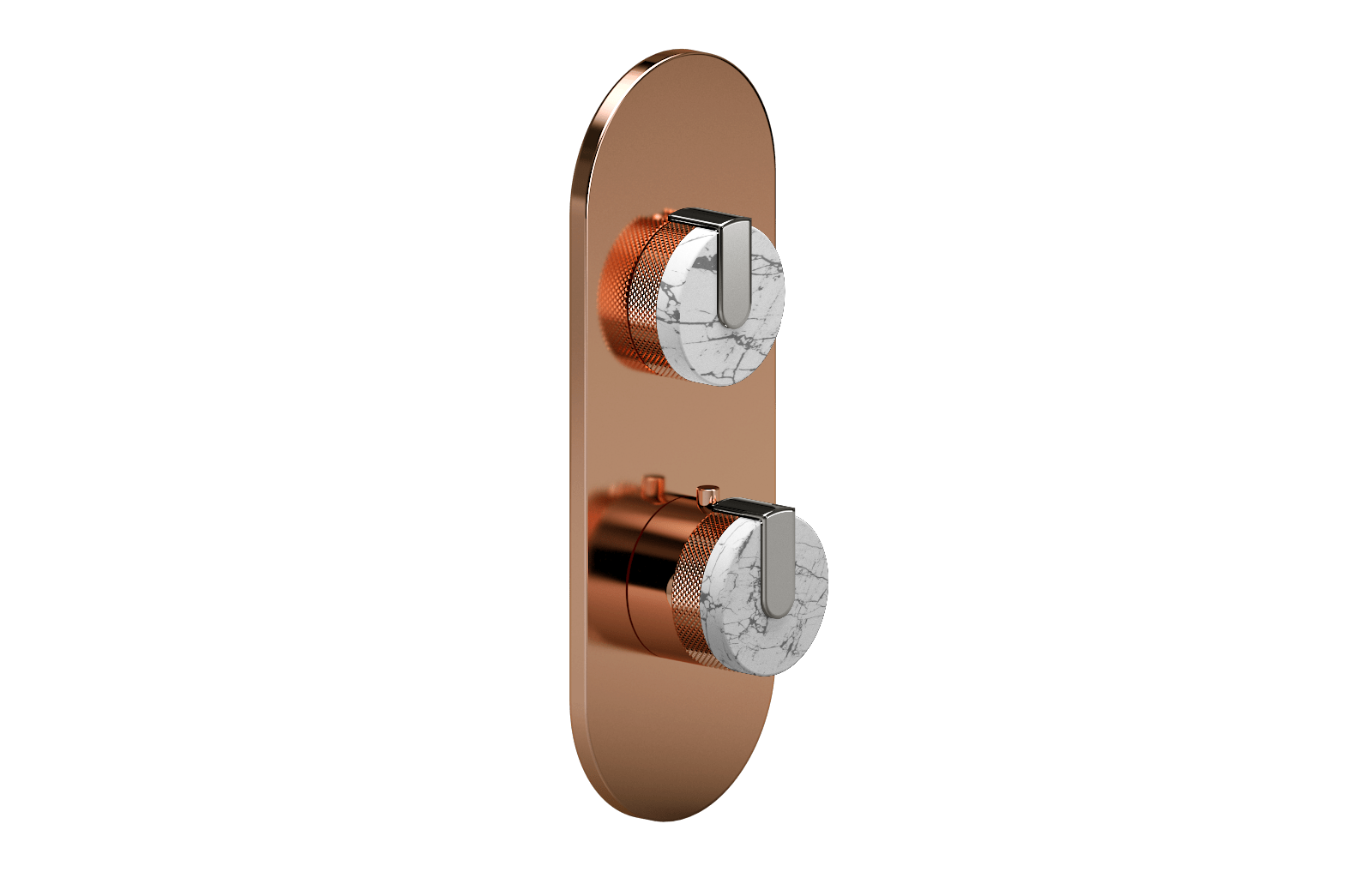 E-8026-R2MWE0-L1PC-RG-T Планка M-Series с 2 ручками - Внешняя часть GRAFF MOD+