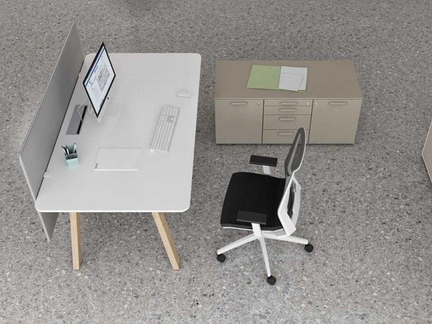 Bralco Рабочий стол с системой управления кабелями Take off evolution sun-id-1405552 - Вид №2