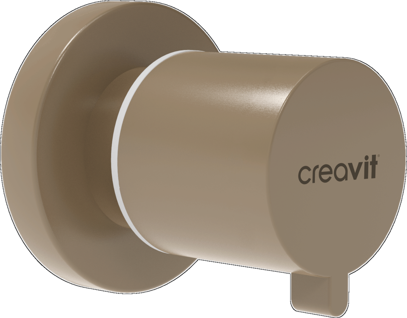 Двухпозиционный запорный клапан 1/2 '' - 1/2 '' (корпус PPRC) -Cappucino Mat / AC50L.CCM Creavit  - Вид №1