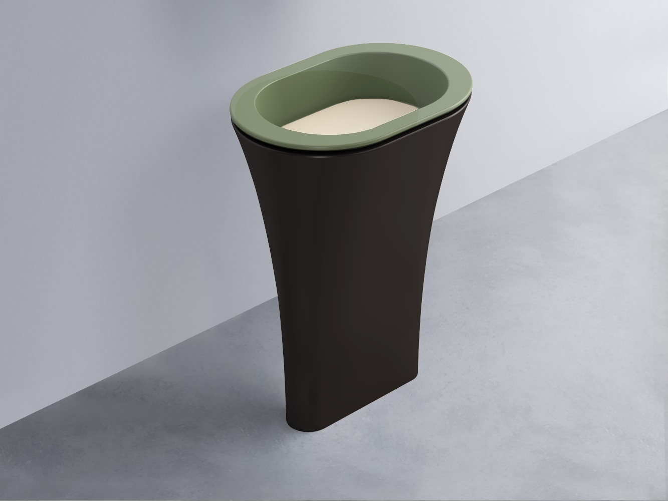 AMLA65-AG+AMPILO-LN+AMCOLO-LV Раковина Amedeo Ovale отдельностоящая cielo Enjoy + Amedeo Ceramica Cielo