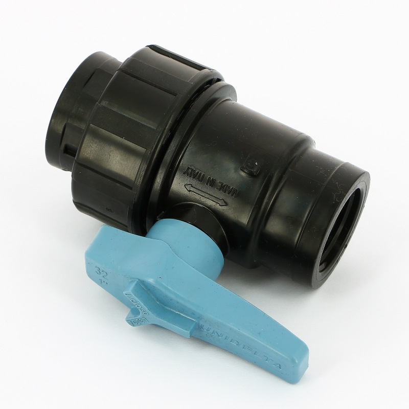 Кран ВВ Unidelta 1" для труб ПНД полипропилен PP-B 1073004004001 - Вид №3