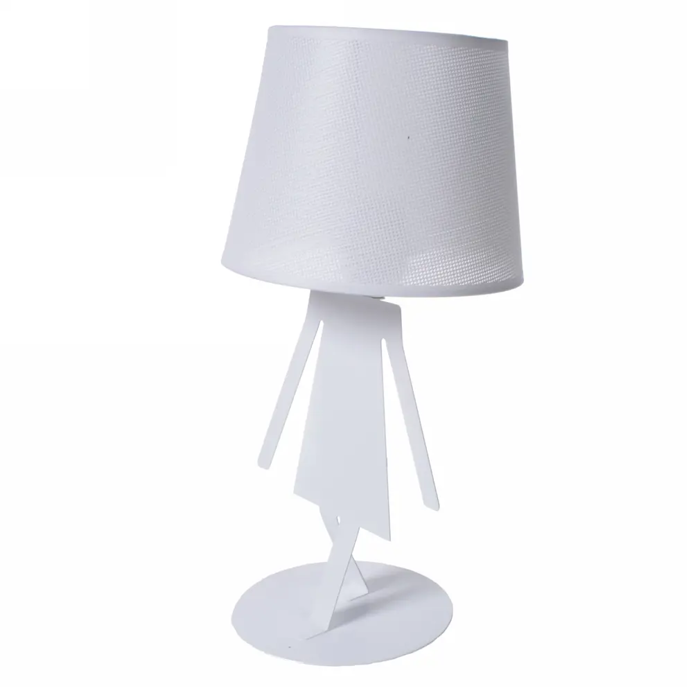 Настольная лампа Леди 1xE27х60 Вт, ткань/металл, цвет белый Eurosvet STLM-2107019