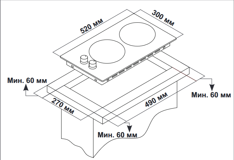 9211422 Газовая варочная поверхность Simfer H30V20B420 STDN-0130588 - Вид №8