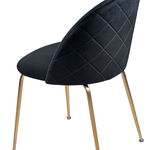 FUCU0001 Обеденный стул из оникса черного бархата ijlbrown  - Вид №5