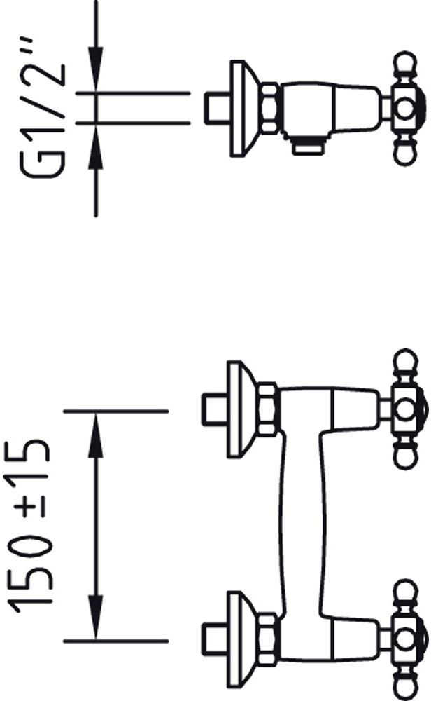 Paini Tango TNCR511 смеситель для душа - Вид №2