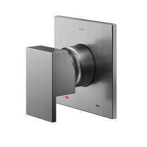 00925970 Однорычажная отделка для душа с высоким расходом 3/4 дюйма / минимальная матовая графитовая отделка Docol NEW EDGE