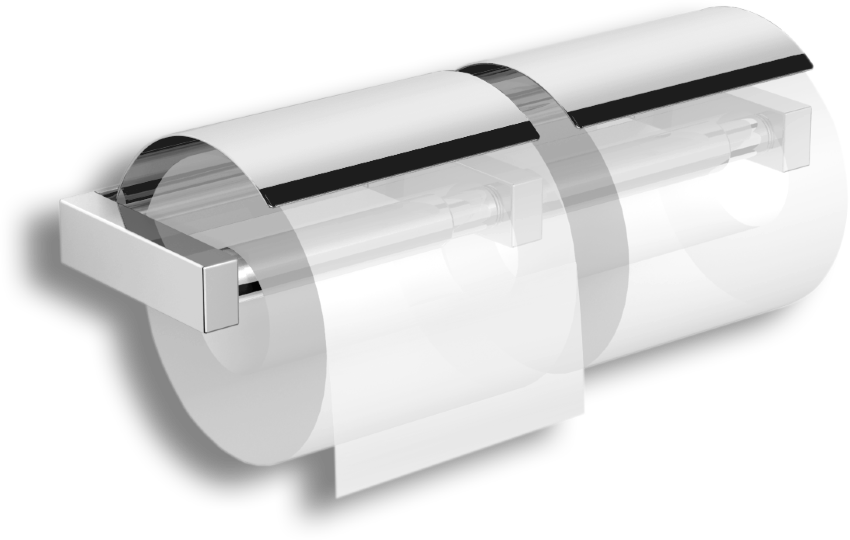 30042A Бумагодержатель двойной подвесной цвет хром LANGBERGER VICO