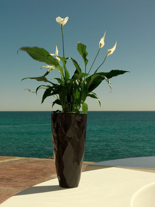 071363 Кашпо Nano матовое красное 28см Vondom Vases - Вид №1