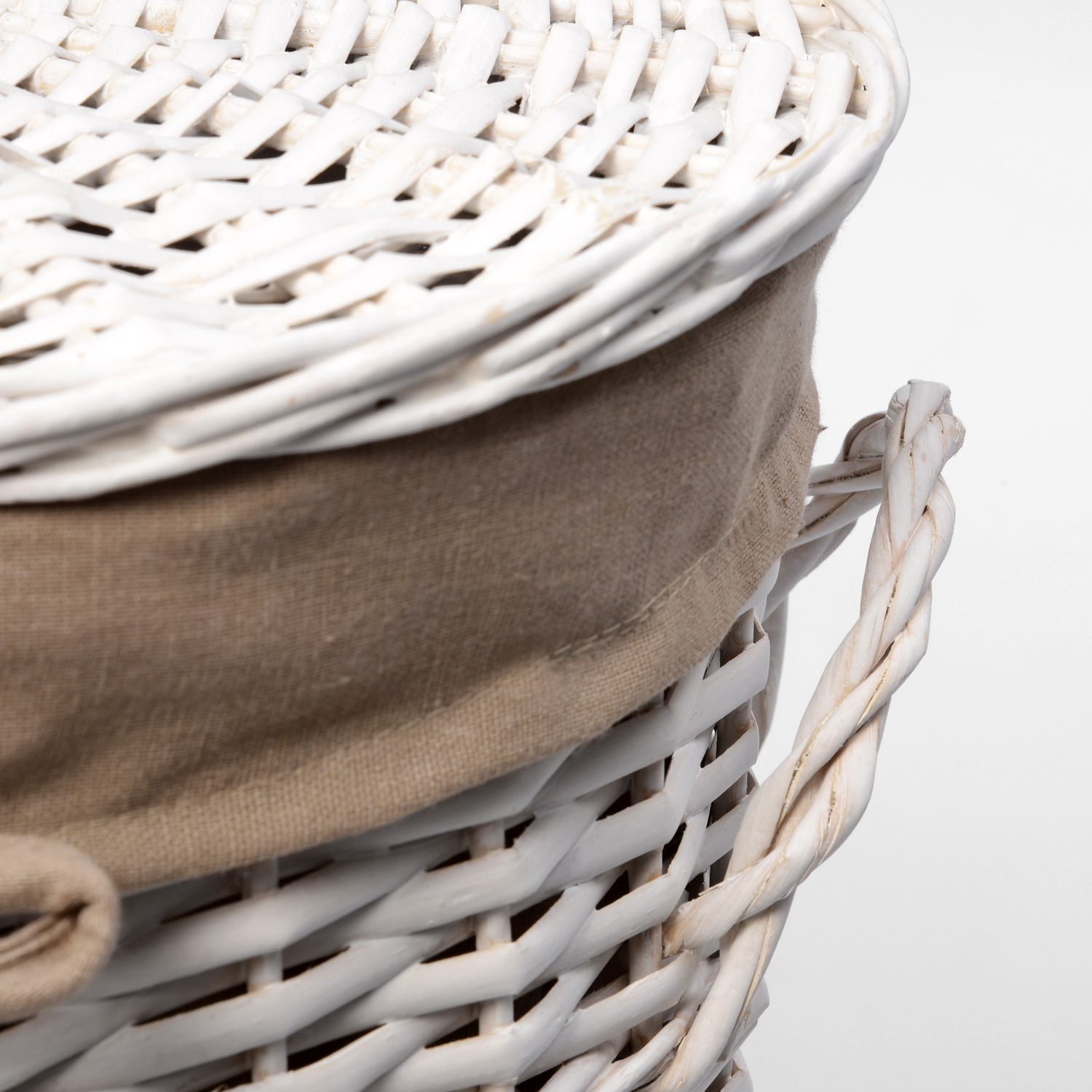 WB-106-M Aller Плетеная корзина для белья с крышкой WasserKRAFT  - Вид №2