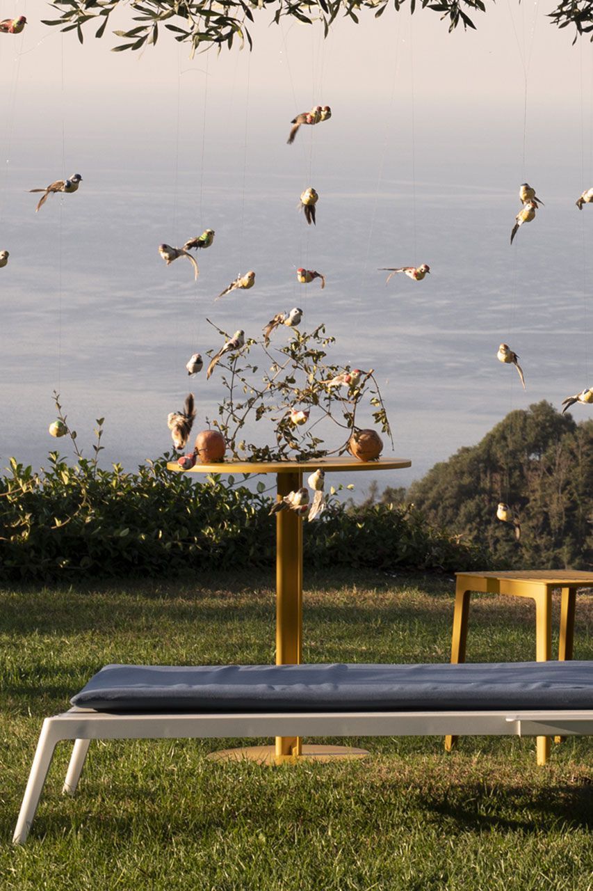 Квадратный стальной стол с порошковым покрытием BABEL D ARCH-00091434 - Вид №2