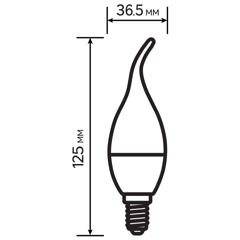 Лампа светодиодная Lexman Candle CF35 E14 175-250 В 5 Вт белая 400 лм нейтральный белый свет 82991601 STLM-2177842  - Вид №4