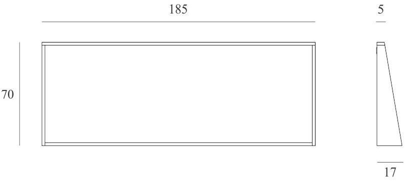 Ethnicraft Зеркало в ванную с полкой Oak qualitime 58074, 58075, 58076, 58077 - Вид №5