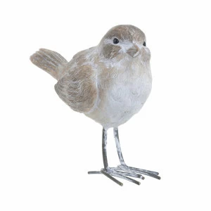 Статуэтка бежевая "Птичка Воробей" TO4ROOMS ПТИЦЫ 213110 Бежевый