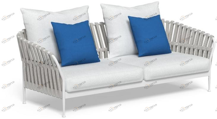 Talenti Садовый диван 2 мест со съемным чехлом из ткани Frame Fmediv2