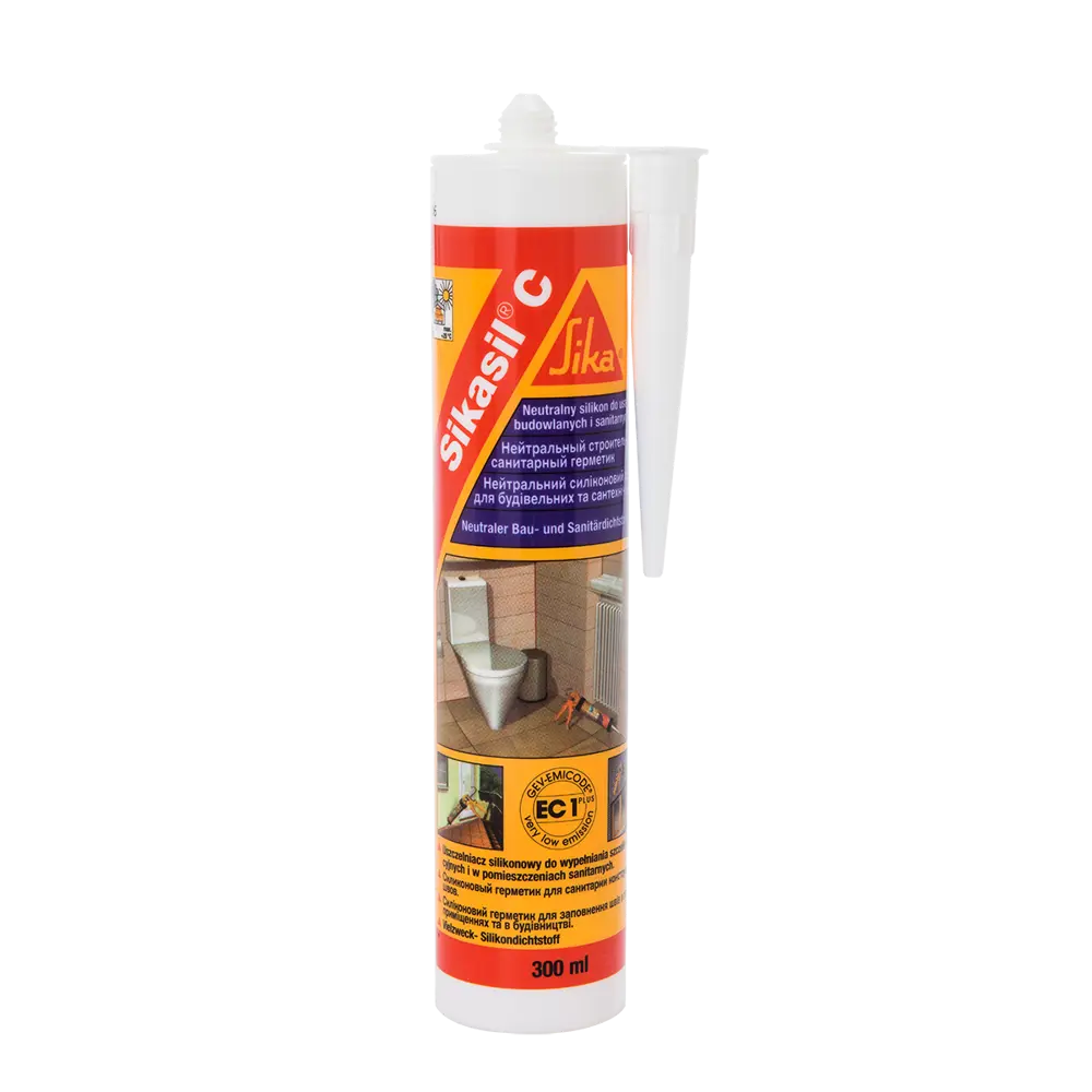 Герметик силиконовый Sika Sikasil C 300 мл прозрачный STLM-2107498