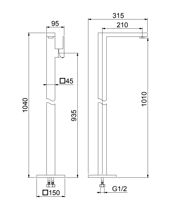 PE832101740 Cмеситель для раковины , белый матовый Webert Pegaso - Вид №1