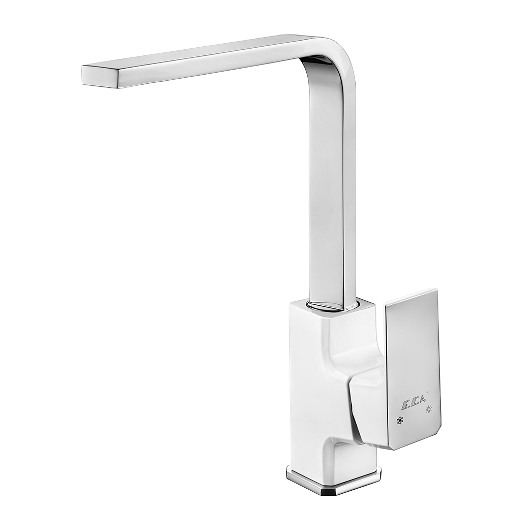 104818123st  Смеситель для мойки Tiera - белый - экономия воды Eca 